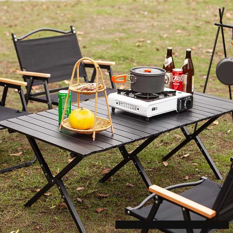 Outdoor Camping Roll Tables Folding Chairs Portable Picnic