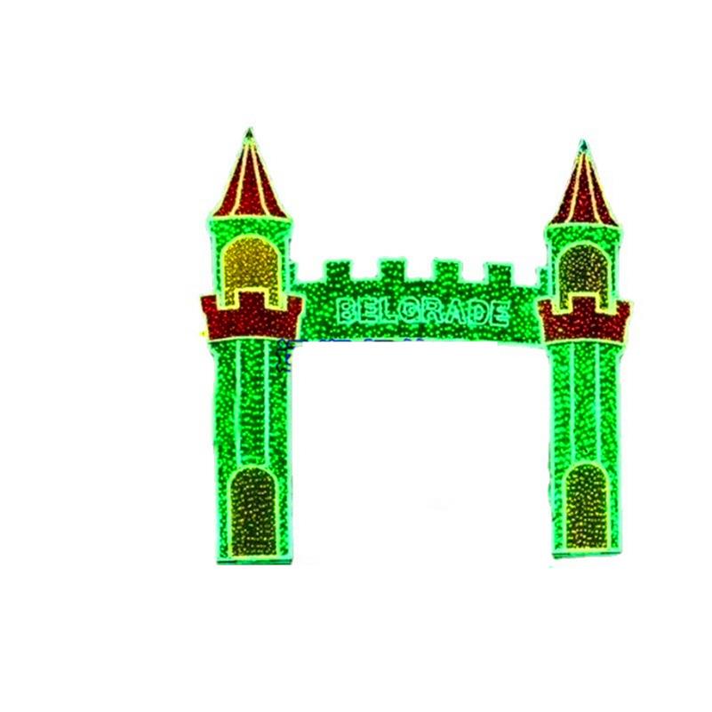 LED路灯挂件过街灯户外造型灯道路2019数字节日景观公园灯光节