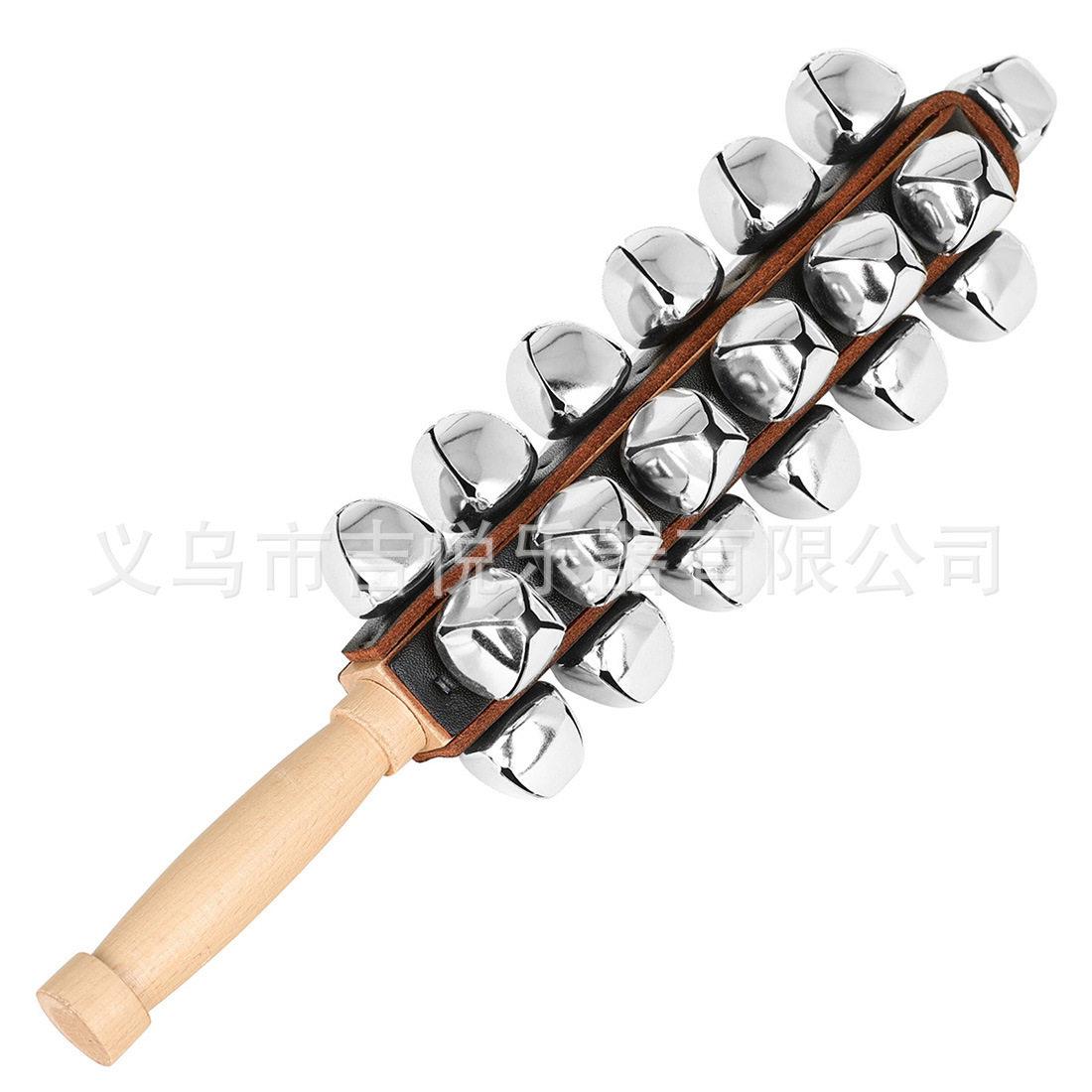 25音棒铃奥尔夫手摇棒串铃儿童早教乐器木质手柄手摇铃音乐木制