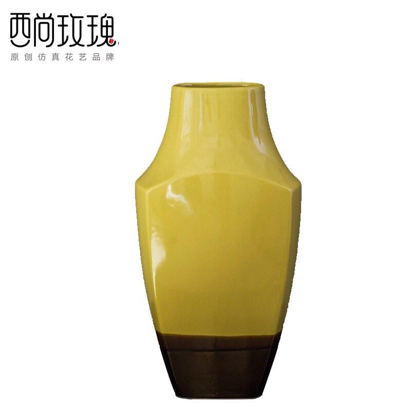 陶瓷花精品套装餐厅装饰花艺摆件咖啡厅典雅玉兰仿真花束