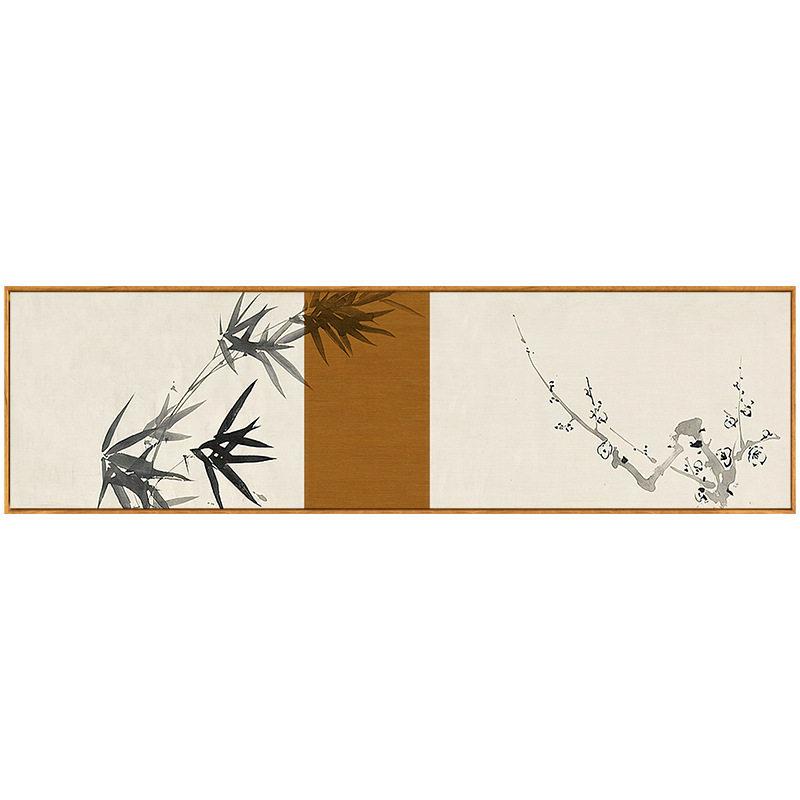 趁取风光新中式禅意卧室装饰画床头墙画老人房间挂画横幅花鸟古风
