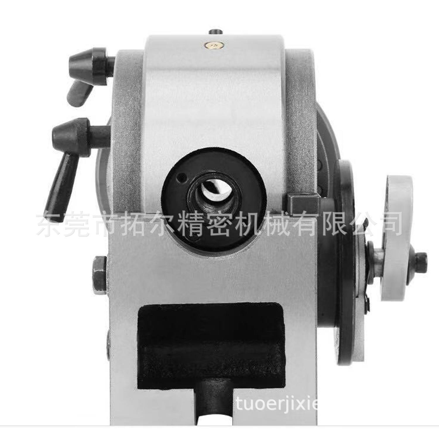 铣床分度头125，5寸万能分度头，加工中心用分度头可以0-90度倾斜
