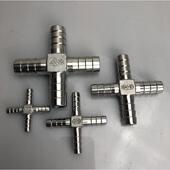 四通接头宝塔304不锈钢 格林接头十字四通宝塔 快插直通四叉