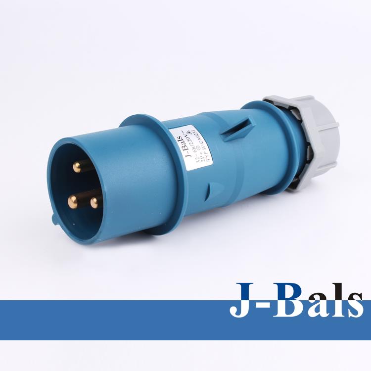 新款防水工业插头插座 3芯/4芯/5芯32A工业插头 IP44金霸士J-BALS