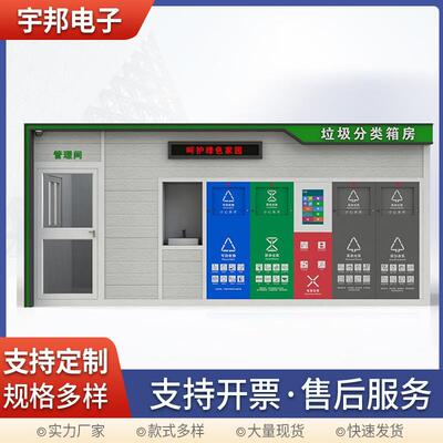 社区分类垃圾箱智能定点生活清洁垃圾屋户外成品小区移动垃圾房亭
