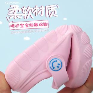 公主包头软底宝宝凉拖鞋 洞洞鞋 夏款 儿童女孩女宝凉鞋 外穿可爱 女款