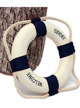 Welcome Aboard Foam Nautical Life Lifebuoy Ring Boat Wall