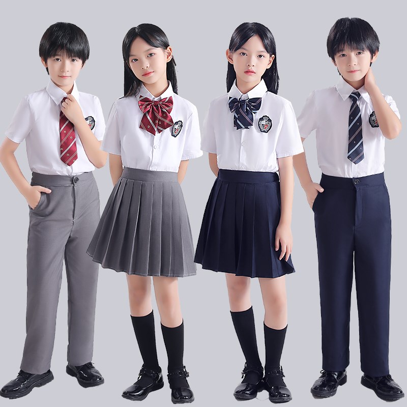 儿童合唱演出服运动会班服校服中小学生朗诵比赛男女主持表演服装