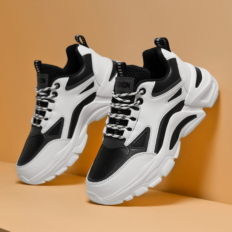 男童鞋子运动鞋10春秋款12儿童老爹鞋男孩13大童15岁皮面防水男鞋