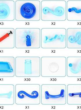 31/47/82/93/107 Pcs DIY Construction Marble Race Run Track B