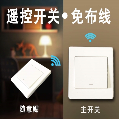 极速多功能灯新三路灯口双控普通遥控灯带长条手动开关照明中式落