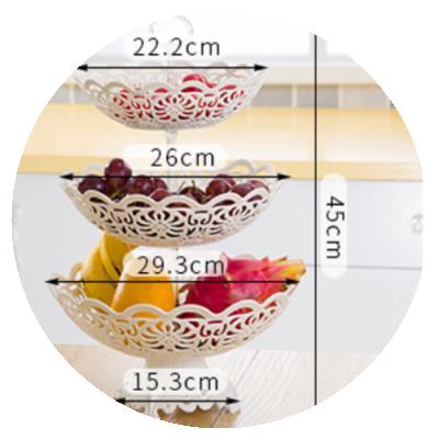 SnFack art dim suom plate simple European white three-laye