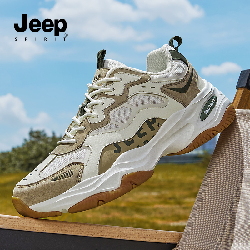 jeepspirit2025新款老爹鞋男