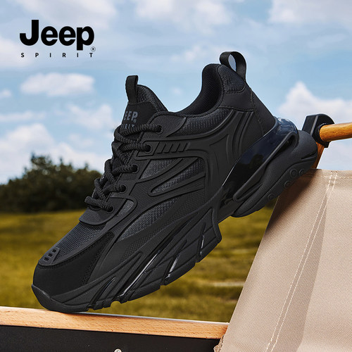 jeep男鞋2026新款运动透气老爹鞋