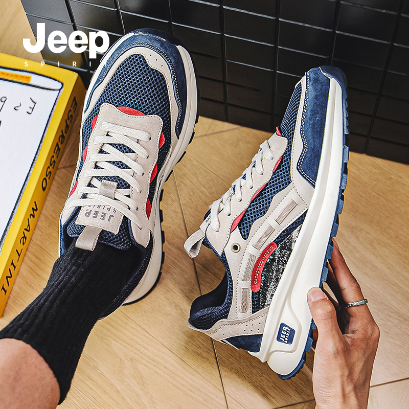 JEEPSPIRIT夏季时尚透气运动鞋