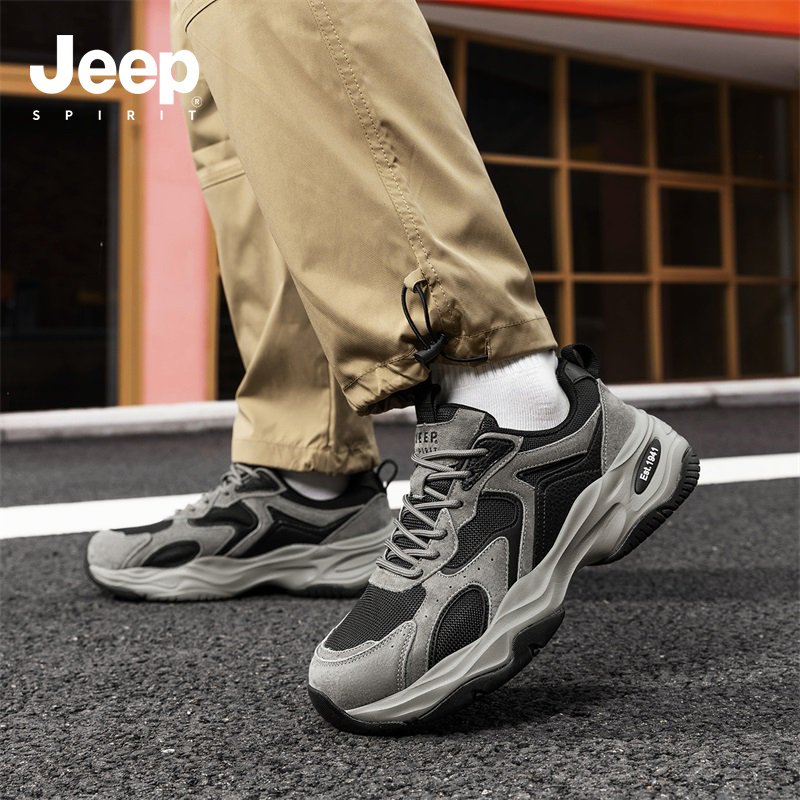 jeepspirit男鞋2025新款老爹鞋男