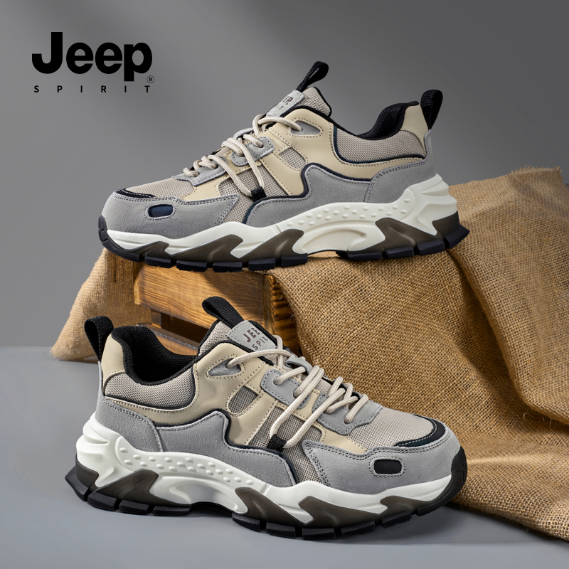 JEEPSPIRIT男鞋2025新款老爹鞋男