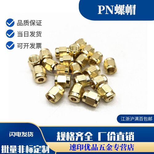 PN-4计量件螺母 M8X1/M10X1内牙帽 铜管螺帽 DPC SS单向阀接头