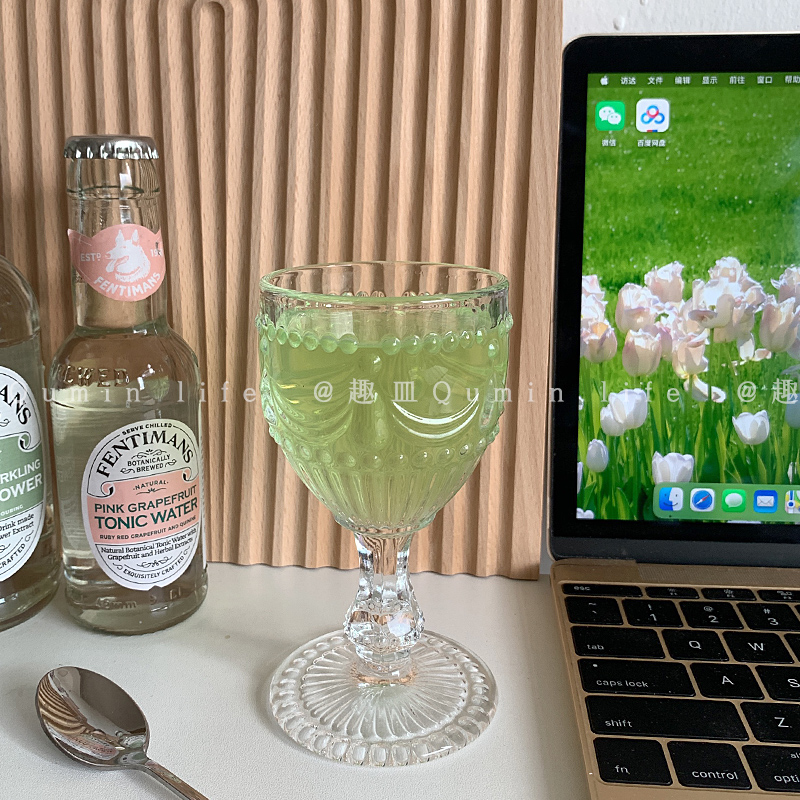 趣皿*微醺仙女生活复古宫廷ins风浪漫小酒杯玻璃咖啡甜品杯