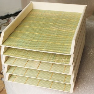 盛饺子竹蓖子放饺子的排子簸箕竹盘子竹编盘包饺子盖帘子家用盖帘