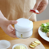 拉蒜神器迷你打泥蒜泥手动搅碎机压蒜蒜蓉手拉式 小捣碎器臼子粉碎