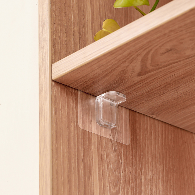 衣柜无痕层板托粘贴分层托钉免打孔柜子隔板拖支架承重固定器支撑