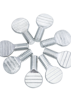 速发碳钢镀钉乒乓球拍螺丝拇指螺丝M5M6M8M10波板螺丝锌扁头手拧