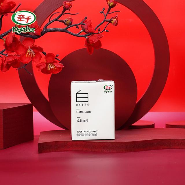 together/牵手即饮咖啡浓郁美式拿铁饮料200ml*10/12/24盒饮料