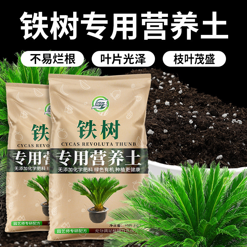 铁树专用土有机肥料土营养土营养土养花专用土通用型绿植盆栽花土