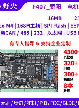野火STM32开发板F407 电机工控开发板FOC控制PID多闭环电机控制器