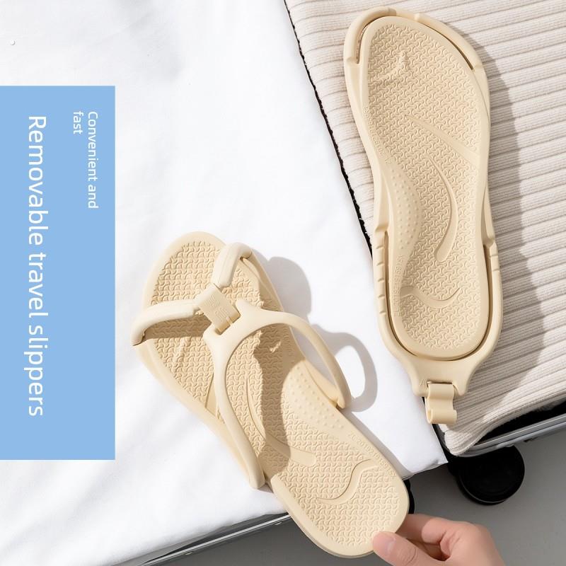 采购产品旅行可折叠拖鞋，商务旅行用品，一次性酒店浴，轻便的防