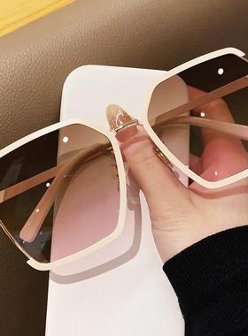 新款太阳镜2024气质ins风街拍墨镜女大脸显瘦素颜夏防紫外线眼镜