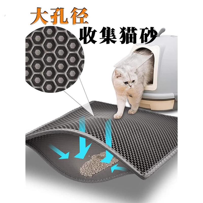 猫咪控砂垫猫砂垫防外溅垫宠物猫垫子地垫超大号防带出双层过滤垫