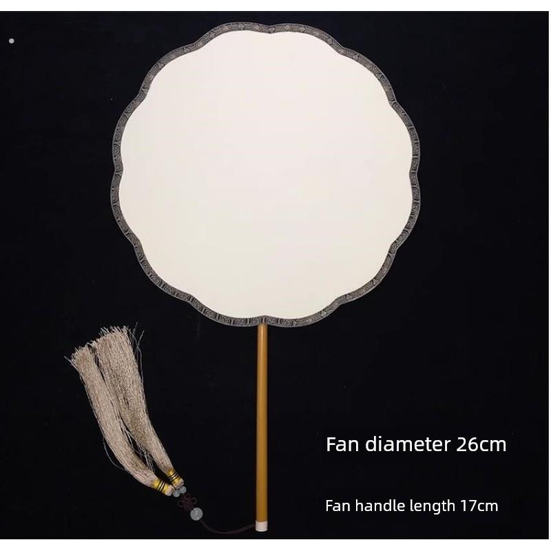 宫式双面宣纸白宫扇，各种工笔画，小楷书写意画，创意圆圆扇