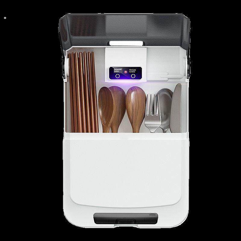 智能筷子篓消毒机筷笼带烘干一体小型家用收纳盒免打孔筷筒壁挂式