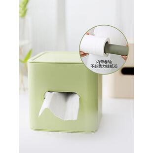 纸巾盒卫生纸盒卫生间卷纸盒厕纸厕所家用创意防水桌面卷纸筒