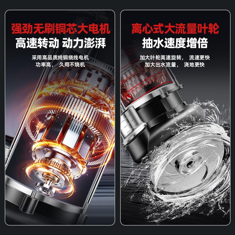 新款无刷直流潜水泵48V60V72V电动车通用智能抽水泵农用灌溉包邮