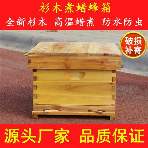 蜂箱中蜂杉木蜡煮蜂箱中蜂蜂箱意蜂蜂箱蜜蜂桶蜜蜂箱包邮养蜂工具