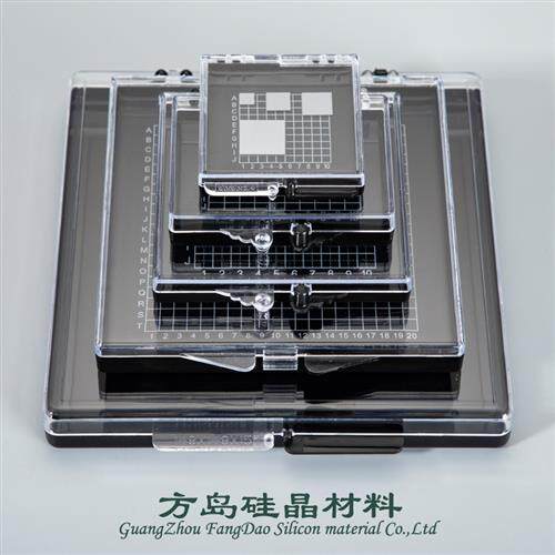 实验室自吸附盒 自粘盒 芯片盒 晶片盒子硅片盒 元器件样品收纳盒