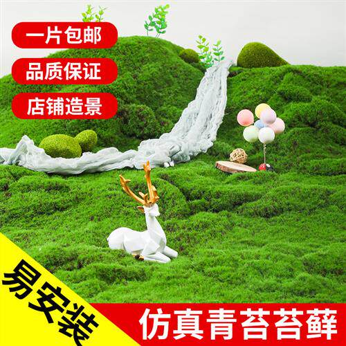 仿真苔藓DIY假青苔人造草坪绿植盆景造景植物墙草皮橱窗装饰铺面