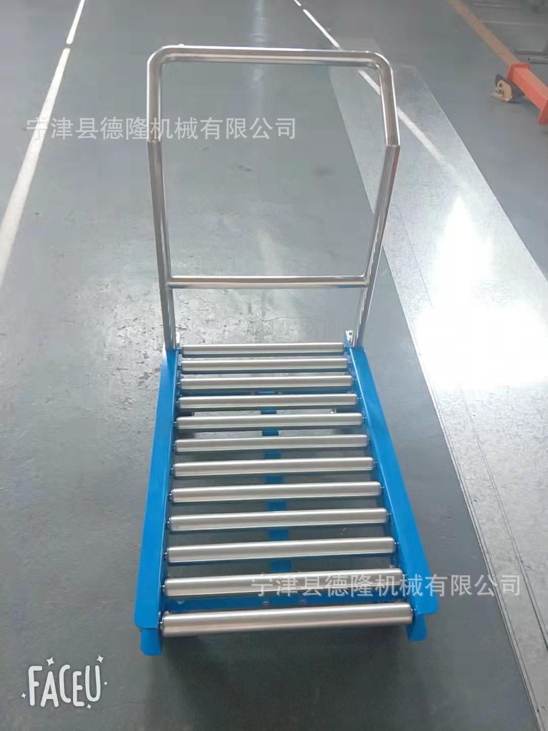 手推无动力滚筒输送机