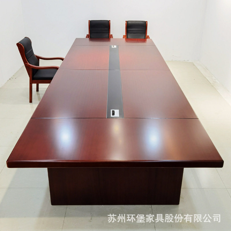 苏州简约长方形油漆平板会议桌