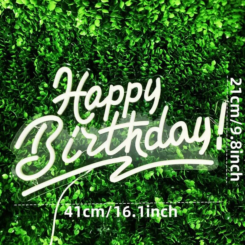 LED霓虹生日快乐派对装饰灯
