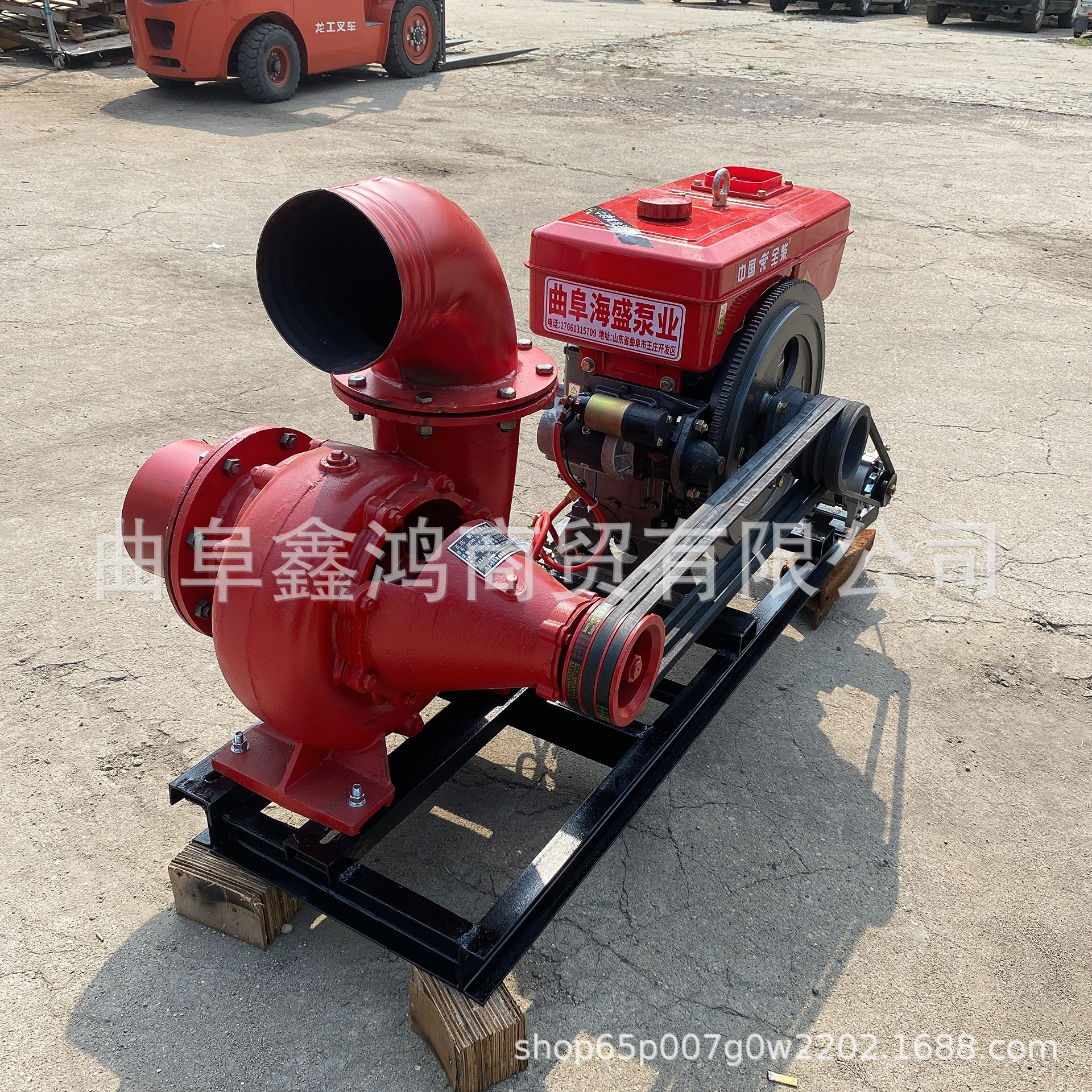 水冷柴油8寸混流泵 柴油机拖车式污水泵 大流量汛期排水泵