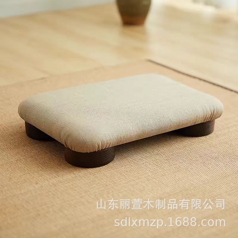日式实木小凳子飘窗榻榻米矮凳脚凳软底儿童板凳打坐拜佛禅修凳