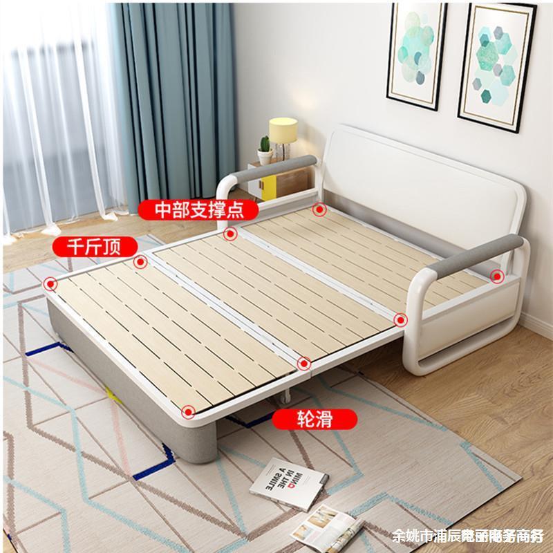 小户型可拆洗布艺多功能沙发床