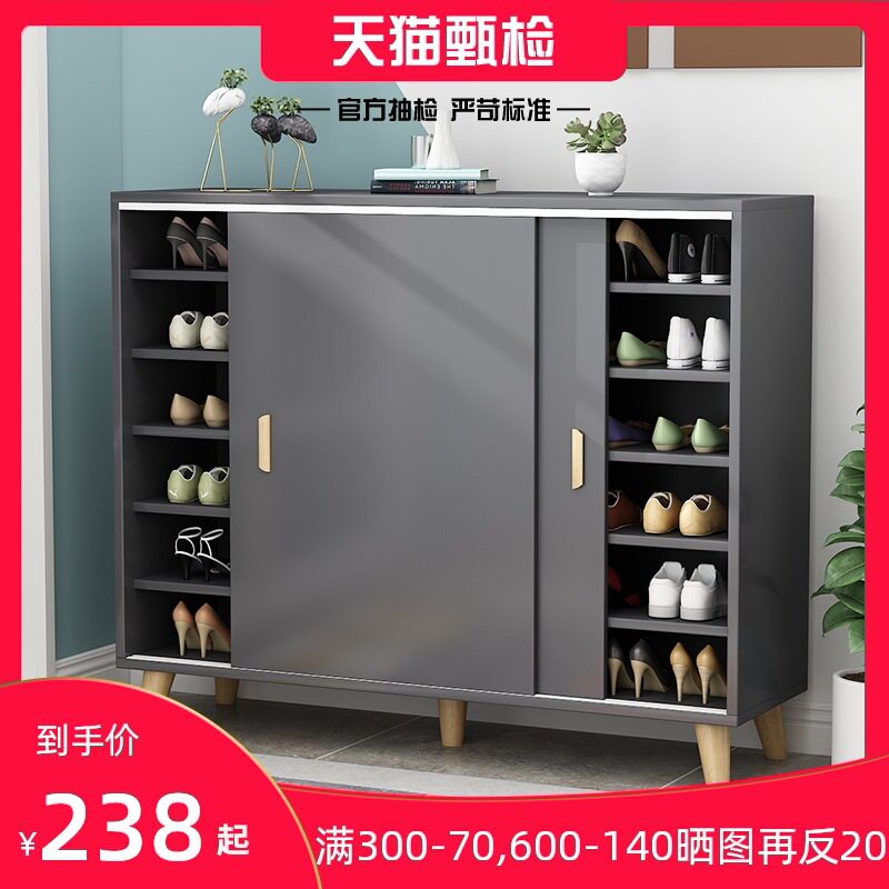 多层鞋柜推拉移门鞋架家用门口门厅收纳玄关大容量省空间楼道尘