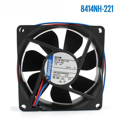 原装德国进口8414NH-221 8025 24V 2.4W 滚珠 8cm静音变频器风扇
