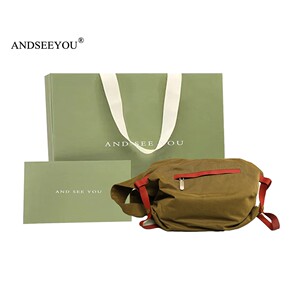 andseeyou斜挎包女时尚新款潮包包大容量女包百搭休闲包女士背包
