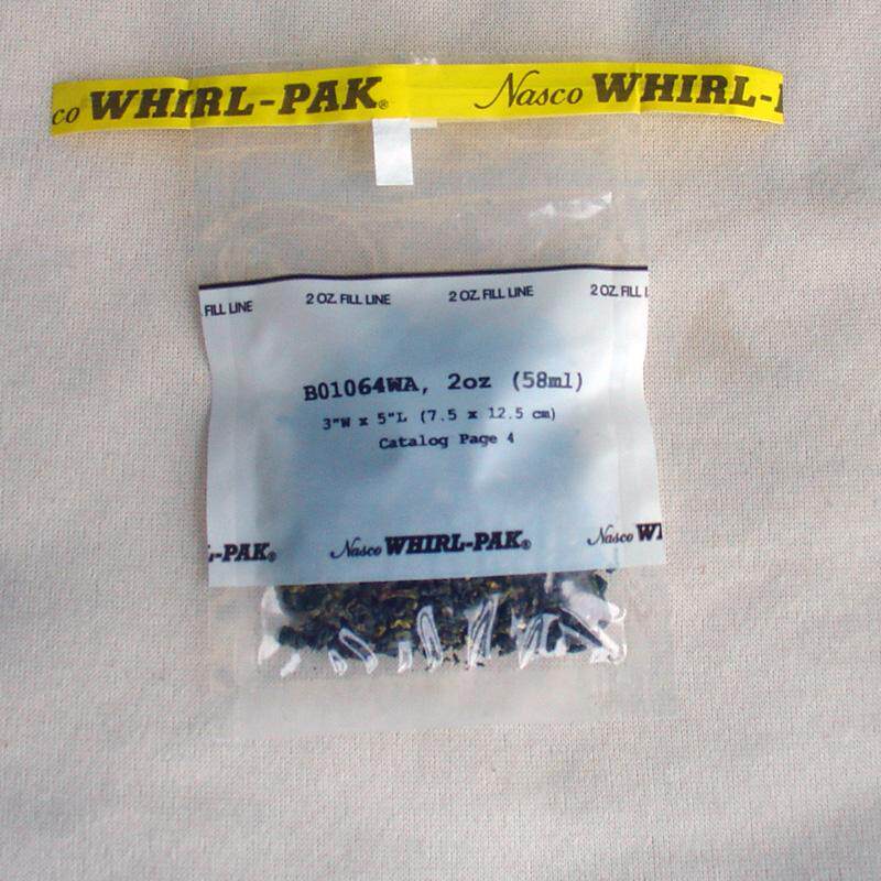 美国NASCO Whirl-Pak无菌取样袋采样袋B01064WA带手写区 58ml
